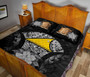Tokelau Polynesian Quilt Bed Set Hibiscus Gray 4