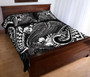 Tonga Quilt Bed Set - White Shark Polynesian Tattoo 3