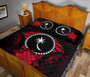 Chuuk Polynesian Quilt Bed Set Hibiscus Red 4