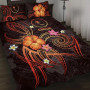 Chuuk Polynesian Quilt Bed Set - Legend of Chuuk (Red) 1