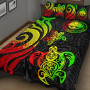 Federated States of Micronesia Quilt Bed Set - Reggae Tentacle Turtle 2