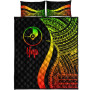 Yap Quilt Bet Set - Reggae Polynesian Tentacle Tribal Pattern 5