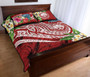 FSM Polynesian Quilt Bed Set - Summer Plumeria (Red) 3