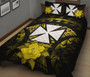 Wallis And Futuna Polynesian Quilt Bed Set Hibiscus Yellow 2