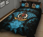 Vanuatu Polynesian Quilt Bed Set Hibiscus Blue 2