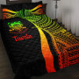 Tuvalu Quilt Bet Set - Reggae Polynesian Tentacle Tribal Pattern 1