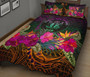 Niue Polynesian Quilt Bed Set - Summer Hibiscus 2