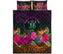 Niue Polynesian Quilt Bed Set - Summer Hibiscus 5