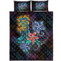 Tuvalu Quilt Bed Set - Plumeria Flowers Style 5