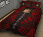 Tokelau Quilt Bed Set - Tokelau Coat Of Arms Red Tattoo Style 3