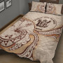 Niue Quilt Bed Set - Hibiscus Flowers Vintage Style 2