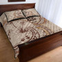 Niue Quilt Bed Set - Hibiscus Flowers Vintage Style 3