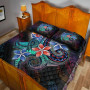 Tahiti Quilt Bed Set - Plumeria Flowers Style 4