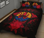 Tahiti Polynesian Quilt Bed Set Hibiscus Red 2
