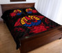 Tahiti Polynesian Quilt Bed Set Hibiscus Red 3