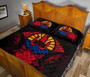 Tahiti Polynesian Quilt Bed Set Hibiscus Red 4
