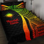 Marshall Islands Quilt Bet Set - Reggae Polynesian Tentacle Tribal Pattern 1