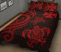 Wallis and Futuna Quilt Bed Set - Red Tentacle Turtle 2