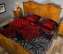 Tonga Polynesian Quilt Bed Set - Red Turtle Flowing 4