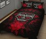 Marquesas Islands Polynesian Quilt Bed Set Hibiscus Red 2