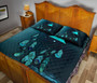 Tokelau Polynesian Quilt Bed Set Dreamcatcher Blue 4
