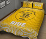 Niue Quilt Bed Set - Niue Coat Of Arms Polynesian Tattoo Fog Yellow Style 3