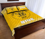 Niue Quilt Bed Set - Niue Coat Of Arms Polynesian Tattoo Fog Yellow Style 4