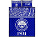 Federated States of Micronesia Quilt Bed Set - Federated States of Micronesia Seal Blue Version 1