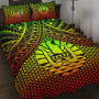 Polynesian Tahiti Quilt Bed Set - Reggae Vintage Polynesian Patterns 1