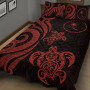 Chuuk Quilt Bed Set - Red Tentacle Turtle 4
