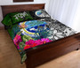 Federated States of Micronesia Quilt Bed Set - Turtle Plumeria Banana Leaf 3