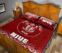 Niue Quilt Bed Set - Niue Coat Of Arms Polynesian Tattoo Fog Red Style 5