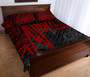 Tonga Quilt Bed Set - Tonga Seal In Heartbeat Patterns Style (Red) 4