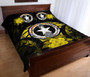 Northern Mariana Islands Polynesian Quilt Bed Set Hibiscus Yellow 3