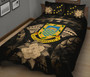 Tuvalu Polynesian Quilt Bed Set Hibiscus Gold 2