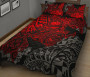 Samoa Polynesian Quilt Bed Set - Red Turtle Flowing 2