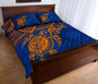 Marshall Islands Polynesian Quilt Bed Set - Marshall Islands Flag & Blue Turtle Hibiscus 2