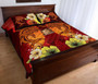 Tokelau Custom Personalised Quilt Bed Sets - Tribal Tuna Fish 1