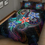 Pohnpei Quilt Bed Set - Plumeria Flowers Style 2