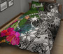 Chuuk Quilt Bed Set - Turtle Plumeria Banana Leaf 3