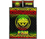 Federated States of Micronesia Quilt Bed Set - Federated States of Micronesia Seal Fog Style Reggae Version 1