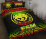 Federated States of Micronesia Quilt Bed Set - Federated States of Micronesia Seal Fog Style Reggae Version 2