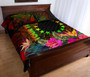 Cook Islands Polynesian Personalised Quilt Bed Set - Hibiscus and Banana Leaves 3