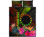 Cook Islands Polynesian Personalised Quilt Bed Set - Hibiscus and Banana Leaves 5