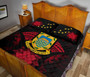 Tuvalu Polynesian Quilt Bed Set Hibiscus Red 4