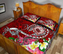Samoa Custom Personalised Quilt Bed Set - Turtle Plumeria (Red) 4