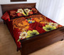 Tonga Custom Personalised Quilt Bed Sets - Tribal Tuna Fish 1