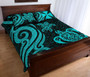 Wallis and Futuna Quilt Bed Set - Turquoise Tentacle Turtle 3