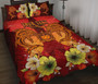 Samoa Custom Personalised Quilt Bed Sets - Tribal Tuna Fish 2