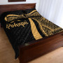 Pohnpei Quilt Bet Set - Gold Polynesian Tentacle Tribal Pattern 3